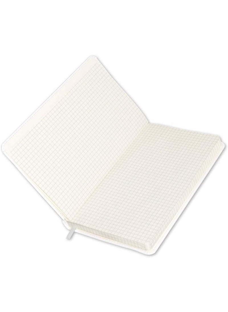 FIS 120-Sheets FIS Executive Notebook Italian PU 5mm Square 13x21cm, Maroon - FSNBEX5M1321WH - Image 3